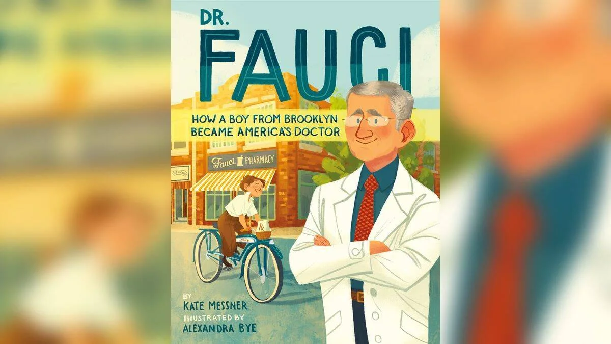 Portada del libro infantil 'Dr. Fauci: How a Boy from Brooklyn Became America's Doctor', escrito por Kate Messner e ilustrado por Alexandra Bye.